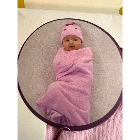 Muslin Swaddle And Beanie Set NEW 100% Cotton - Picture 5 of 7